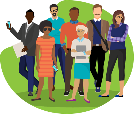 A image of diverse of group of people engaging in a discussion about different ways to manage student loan repayments based on individual circumstances by College Ave Student Loans.