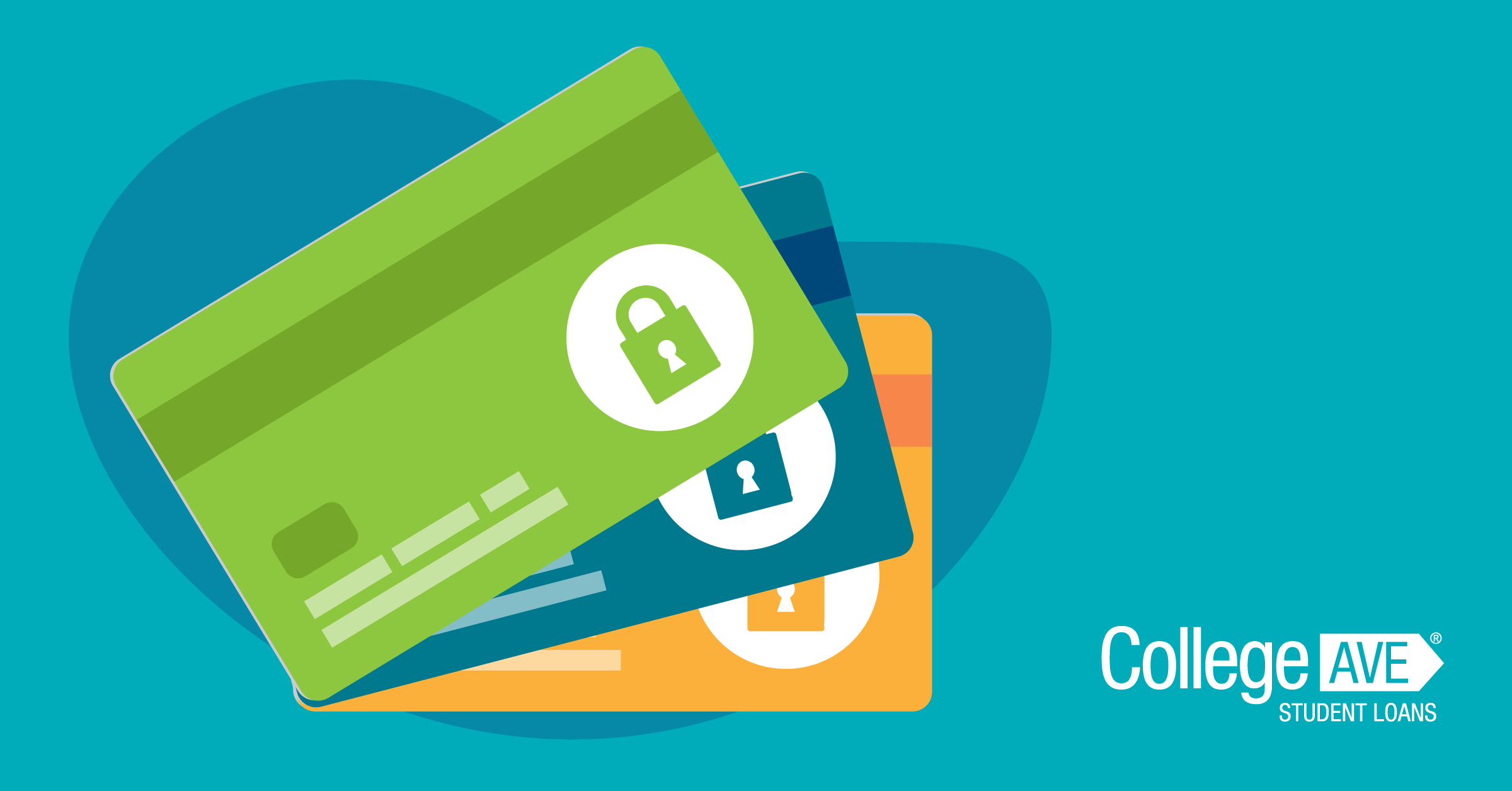 Credit cards with locks on them
