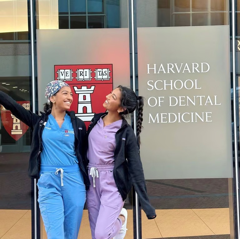 Nanji Twins at Harvard School of Dental Medicine